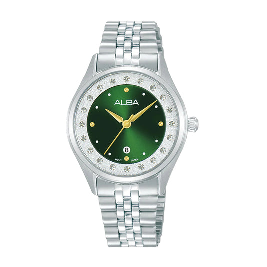 AH7DZ3X1 Fashion Green Dial Women's Quartz Watch
