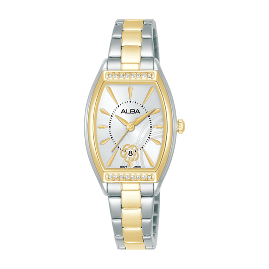 AH7EQ8X1 Signa Silver Gold Stainless Steel Quartz Watch