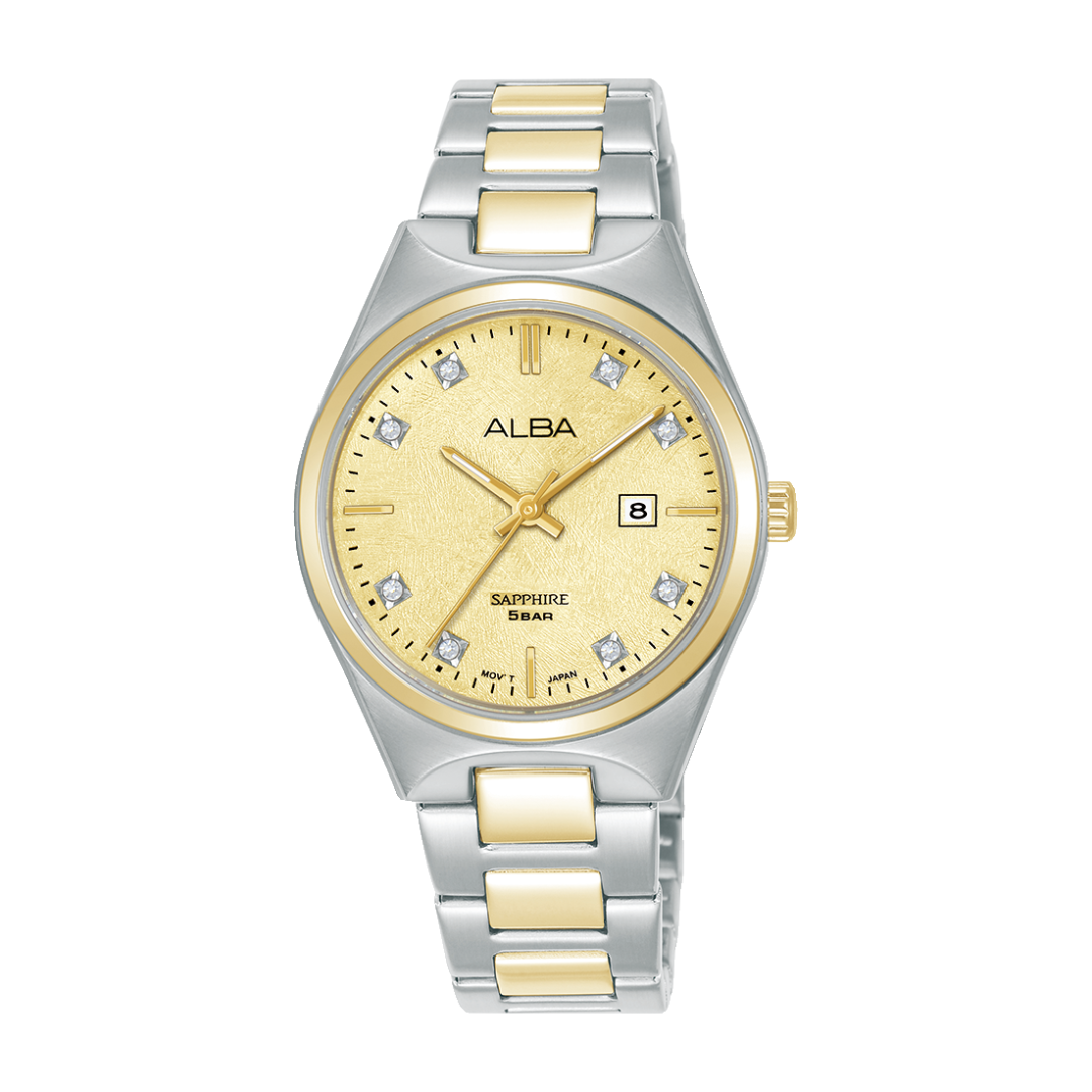 AH7ER6X1 Prestige Gold Stainless Steel Quartz Watch