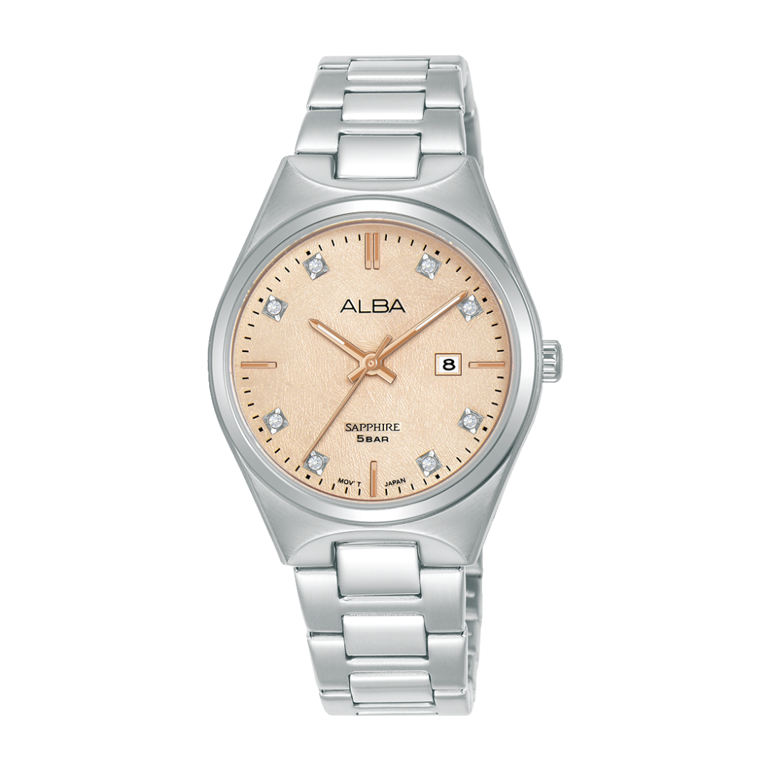 AH7ER9X1 Ivory Prestige Stainless Steel Quartz Watch