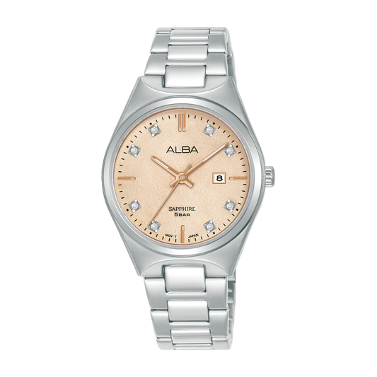 AH7ER9X1 Prestige Ivory Stainless Steel Quartz Watch