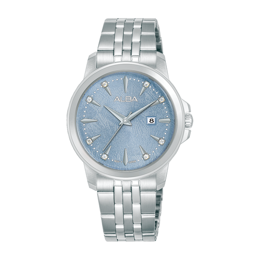AH7EY1X1 Fashion Blue Stainless Steel Quartz Watch