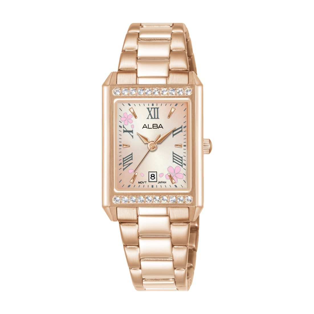 AH7EZ8X1 Signa Pink Dial Stainless Steel Quartz Watch