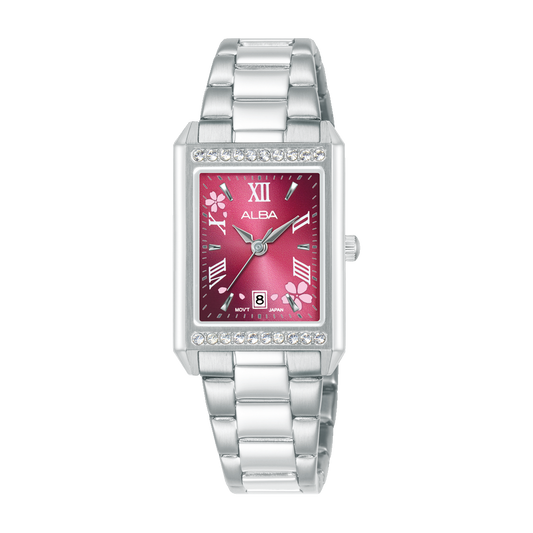 AH7FA5X1 Signa Red Dial Stainless Steel Quartz Watch