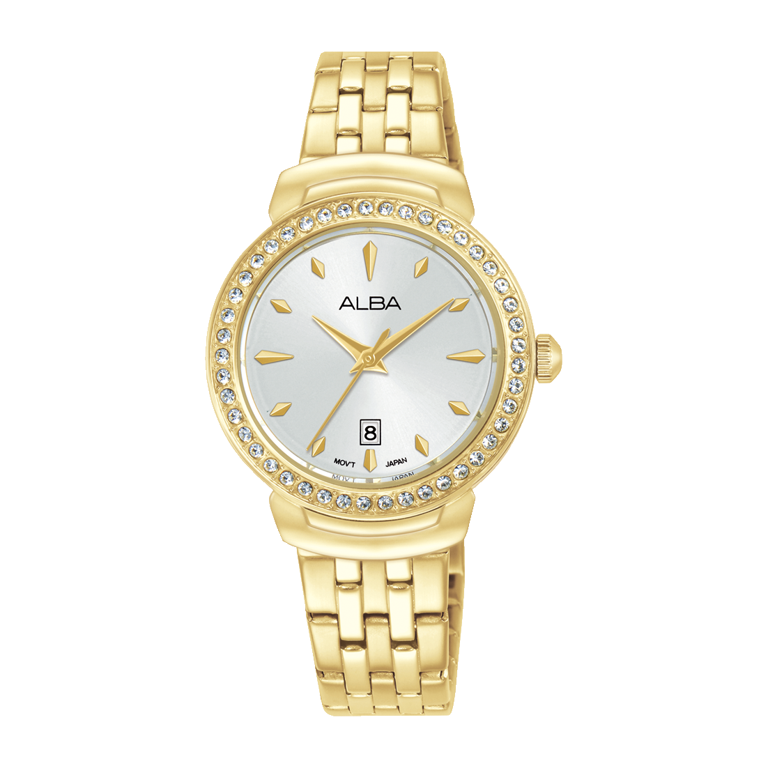 AH7FC2X1 Fashion Silver Dial Stainless Steel Quartz Watch