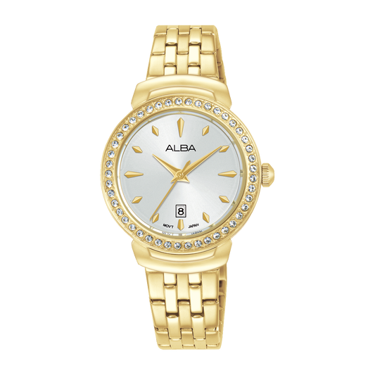 AH7FC2X1 Fashion Silver Dial Stainless Steel Quartz Watch