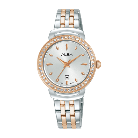 AH7FC4X1 Fashion Silver Dial Stainless Steel Quartz Watch