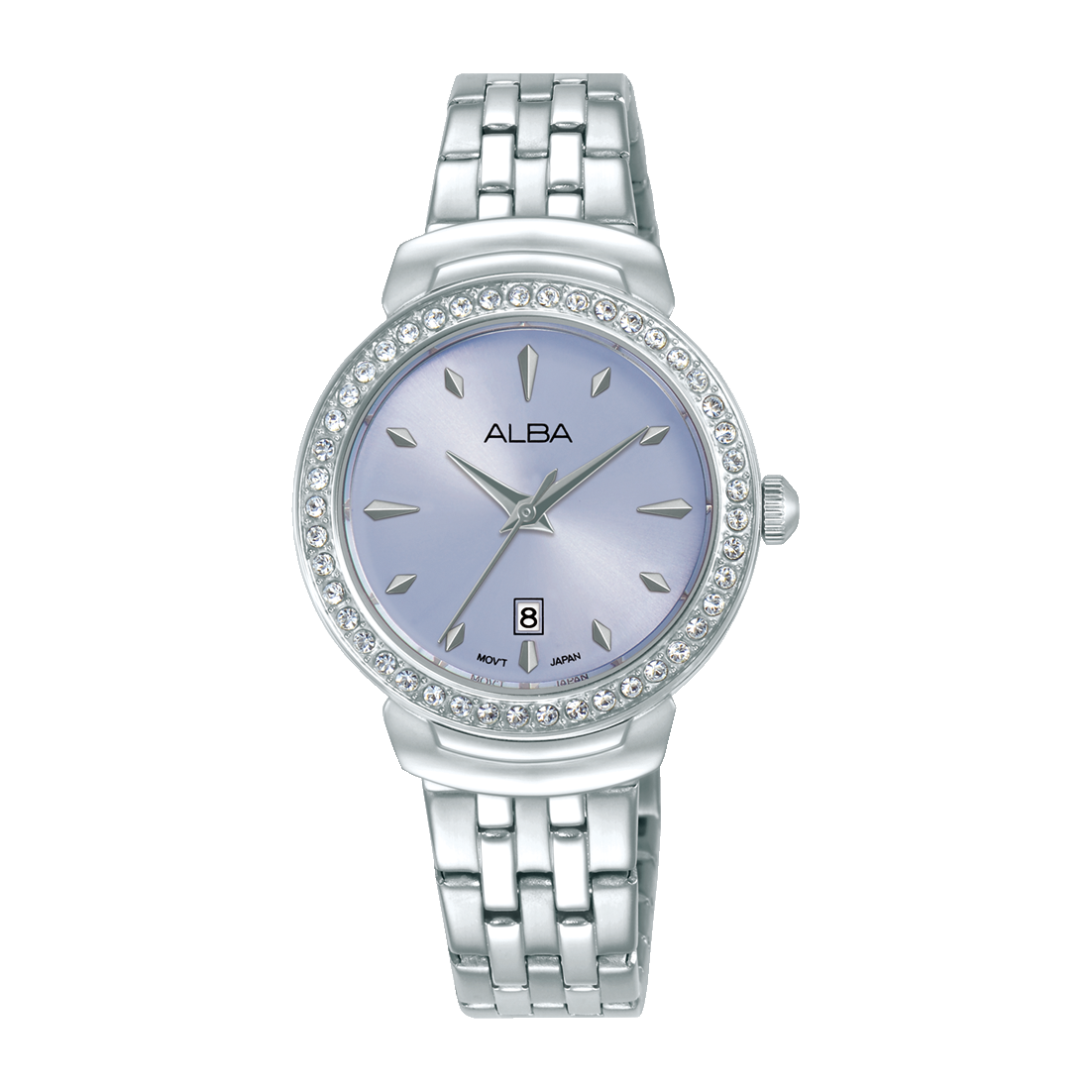 AH7FD1X1 Fashion Blue Dial Stainless Steel Quartz Watch