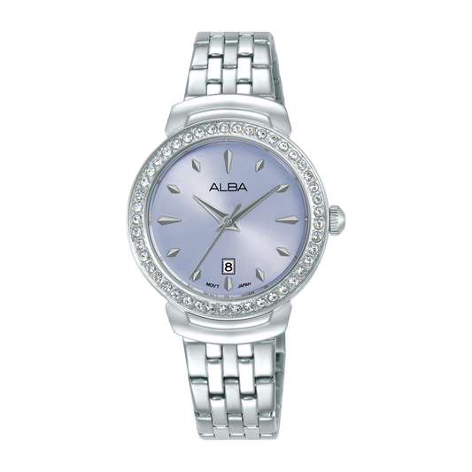 AH7FD1X1 Fashion Blue Dial Stainless Steel Quartz Watch