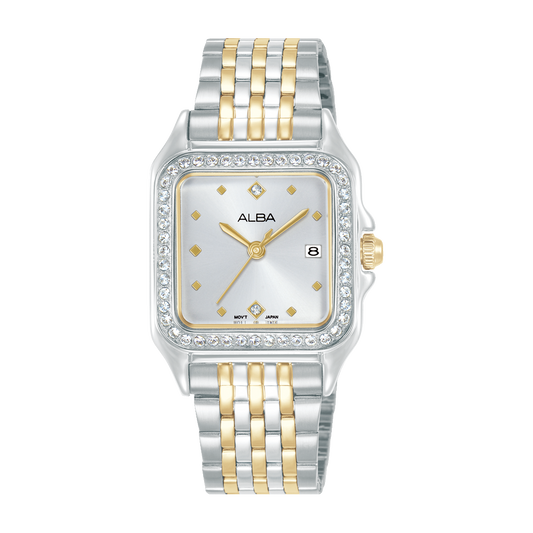 AH7FE7X1 Fashion Silver Dial Stainless Steel Quartz Watch