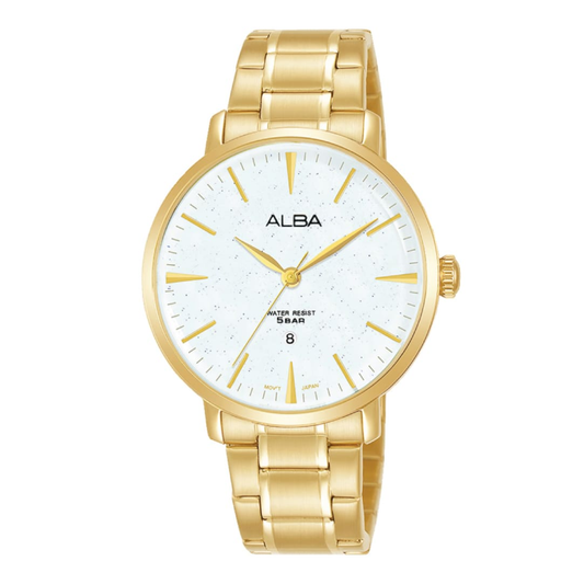 AH7W72X1 Prestige White Dial Stainless Steel Quartz Watch