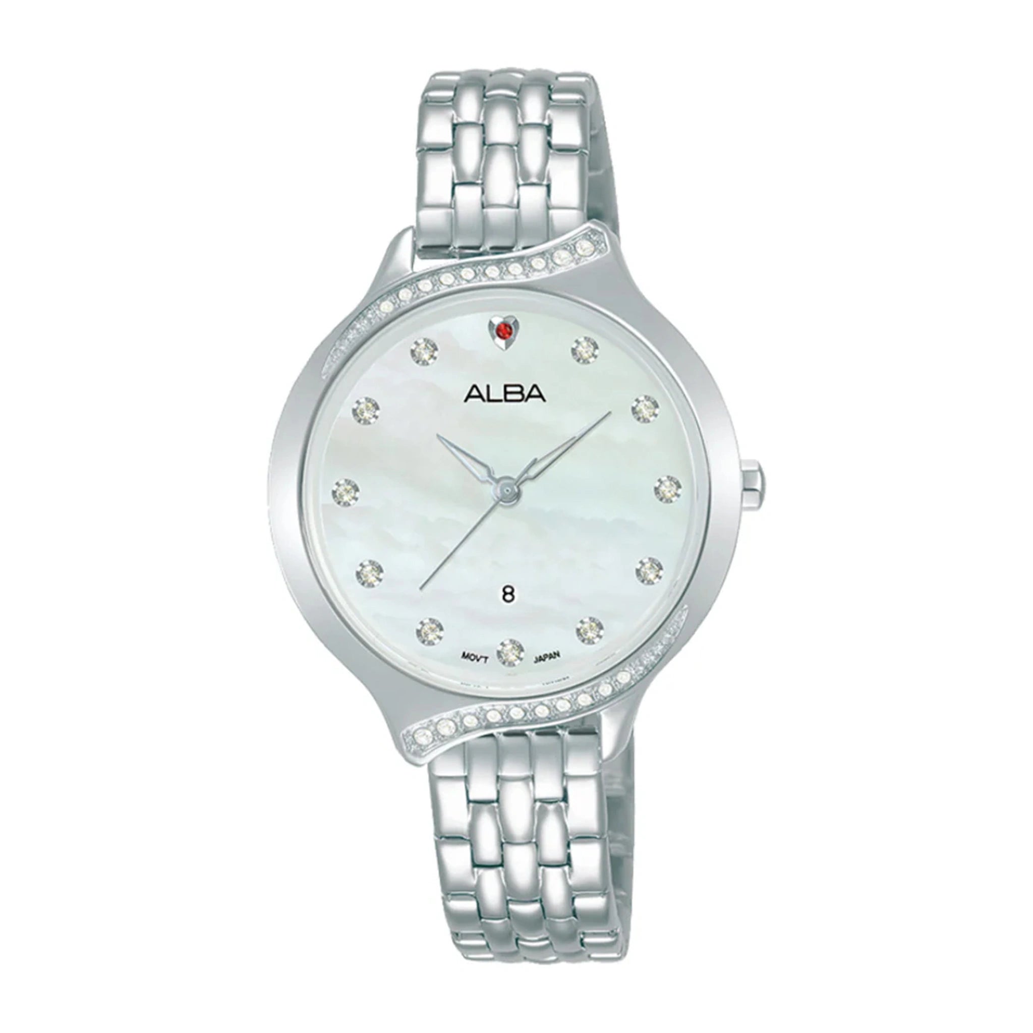 AH7X05X1 Fashion White Dial Women's Quartz Watch 32mm