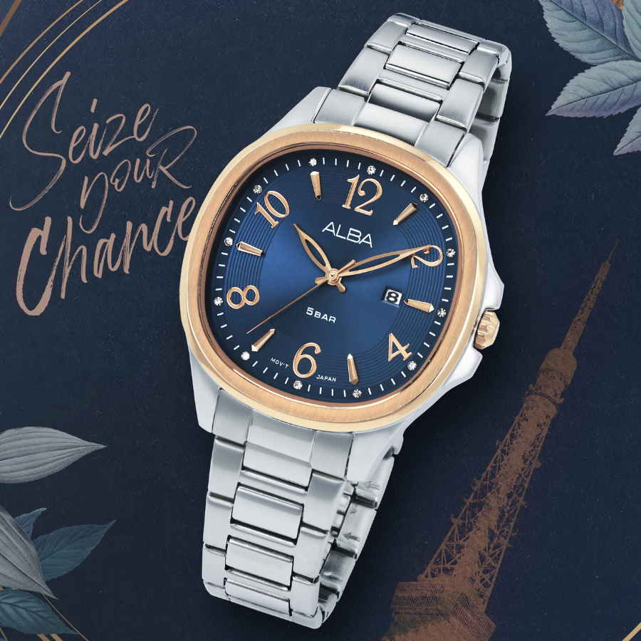 Alba Philippines AH7X50X1 Fashion Blue Dial Women's Quartz Watch 34mm
