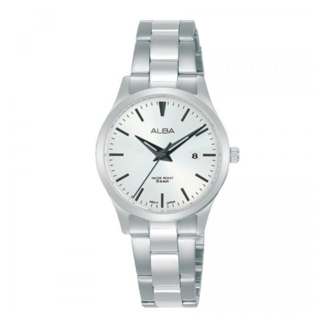 AH7X99X1 Prestige Silver Dial Stainless Steel Quartz Watch