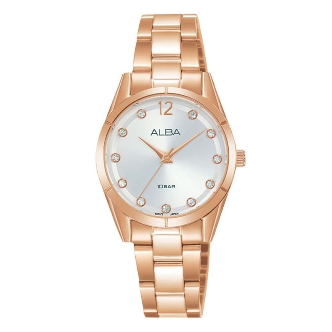 AH8738X1 Fashion Silver Dial Stainless Steel Quartz Watch