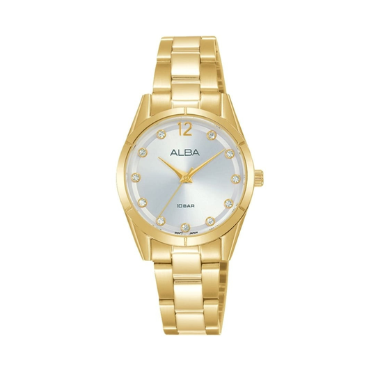 AH8740X1 Fashion Silver Dial Stainless Steel Quartz Watch