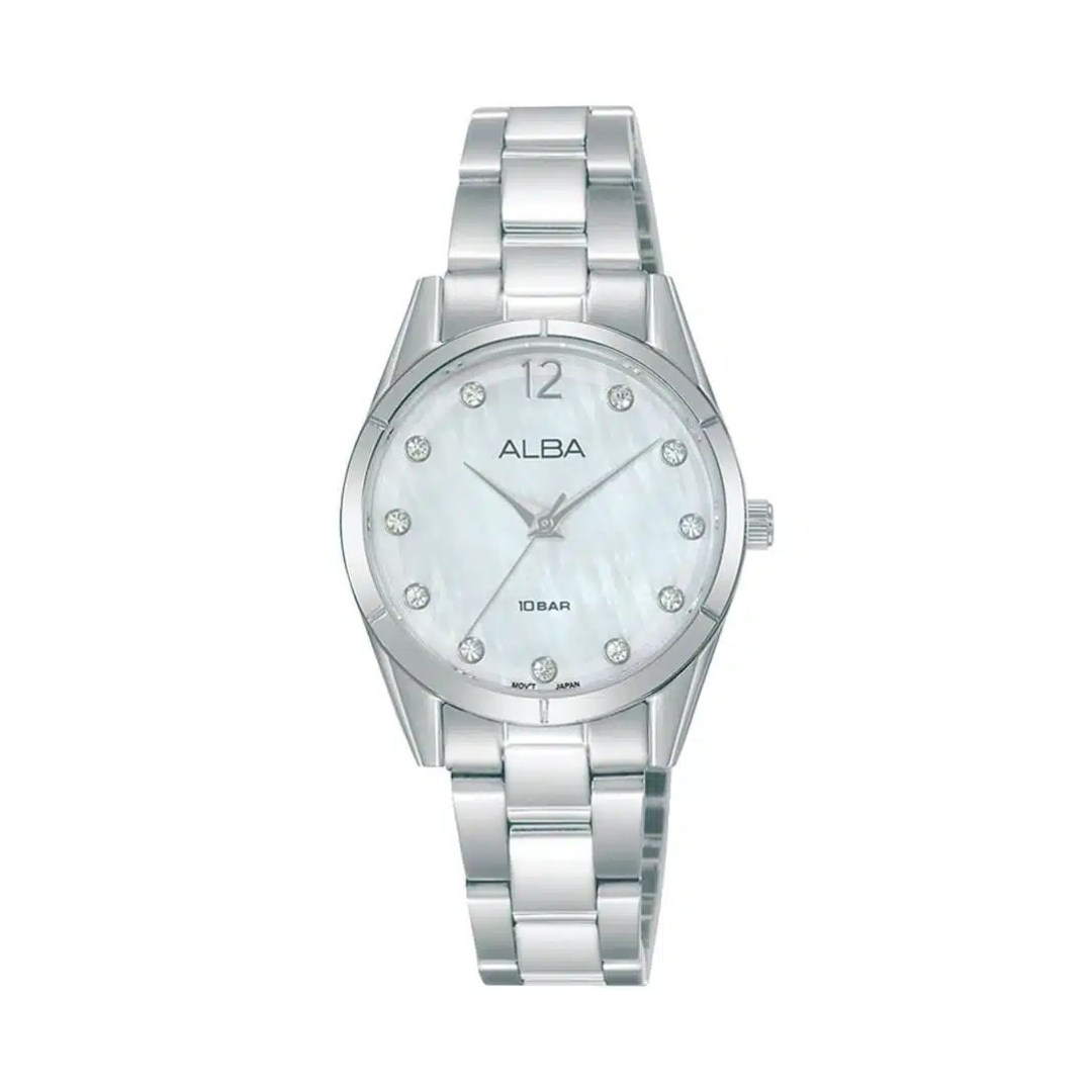 AH8747X1 Fashion Silver Dial Stainless Steel Quartz Watch