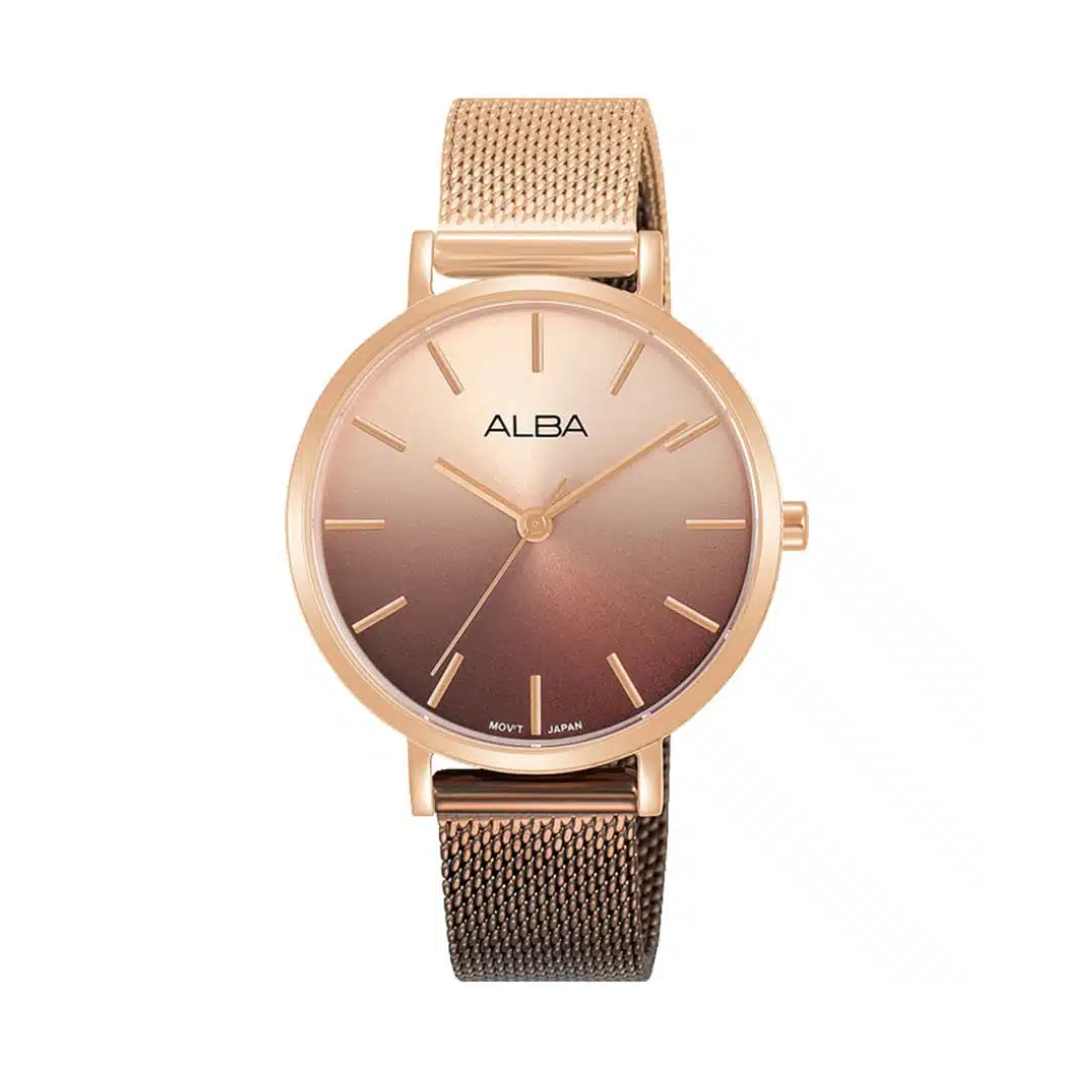 AH8862X1 Fashion Brown & Rose Gold Dial Stainless steal Quartz Watch