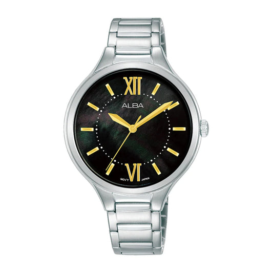 AH8897X1 Fashion Black Dial Women's Quartz Watch 35mm
