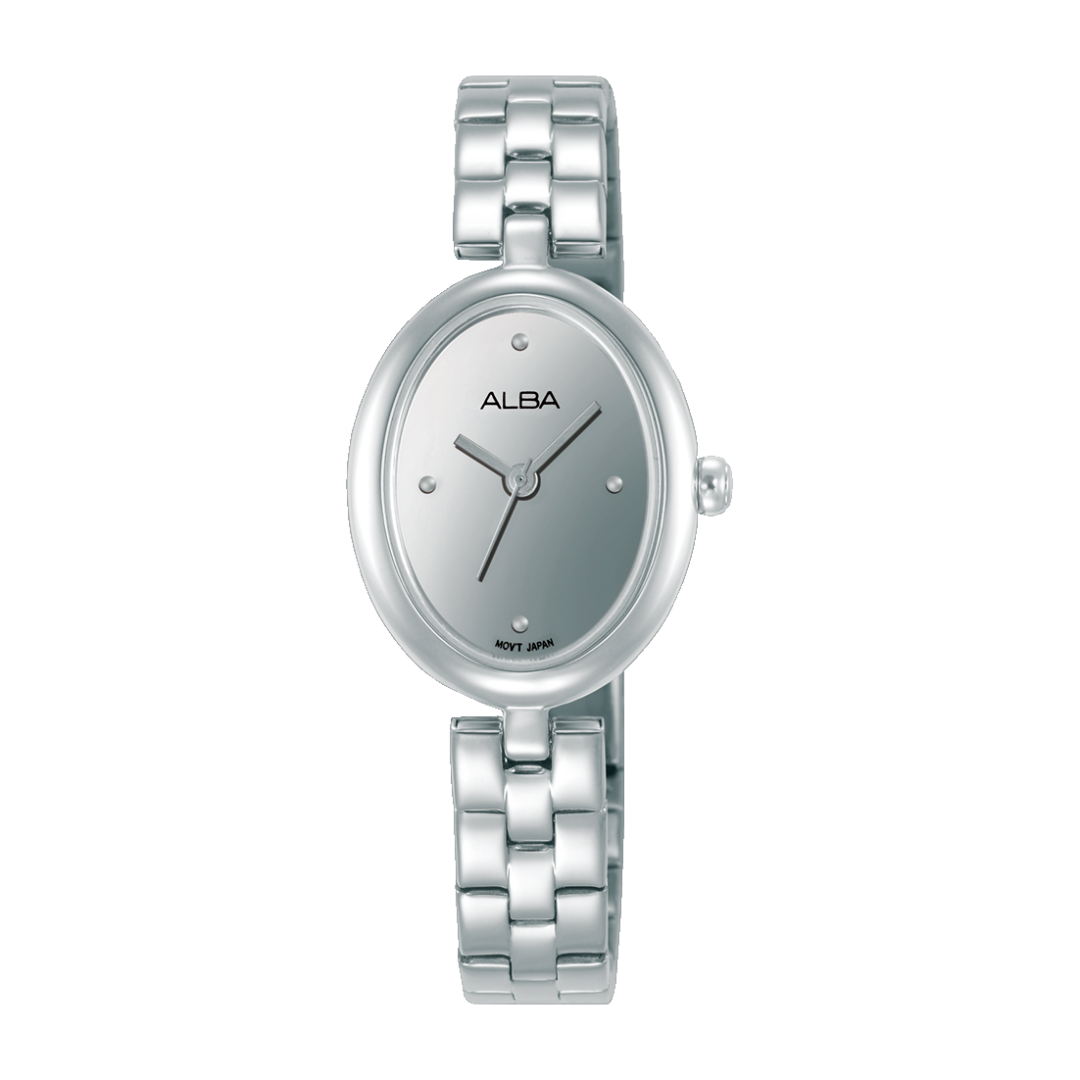 AH8921X1 Fashion Silver polished dial Stainless Steel Quartz Watch