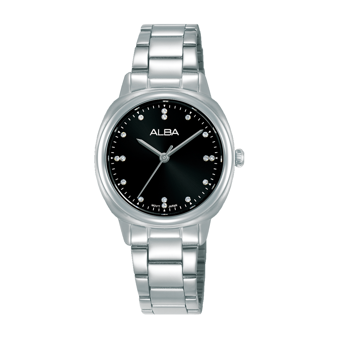 AH8935X1 Fashion Black dial Stainless Steel Quartz Watch