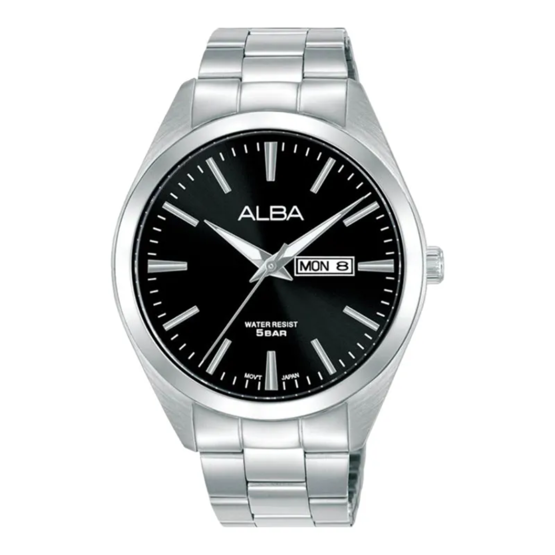 AJ6207X1 Prestige Black Stainless Steel Quartz Watch