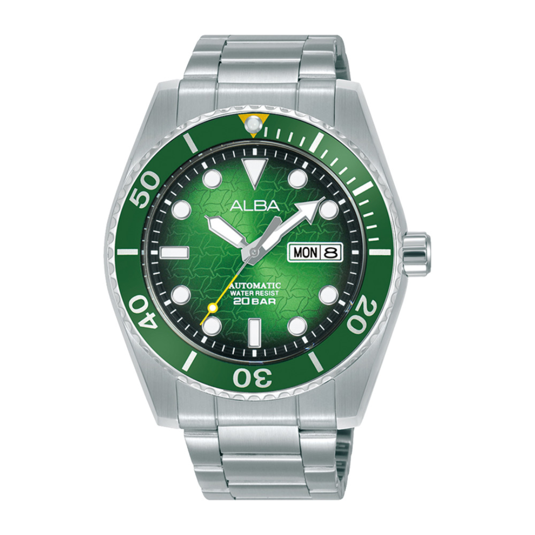 Alba Philippines AL4437X1 Green Dial Stainless Steel Strap Men's Automatic Watch 43mm