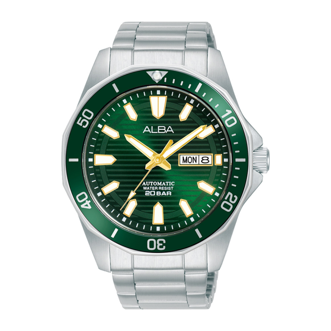 Alba Philippines AL4449X1 Green Dial Stainless Steel Strap Men's Automatic Watch 43mm