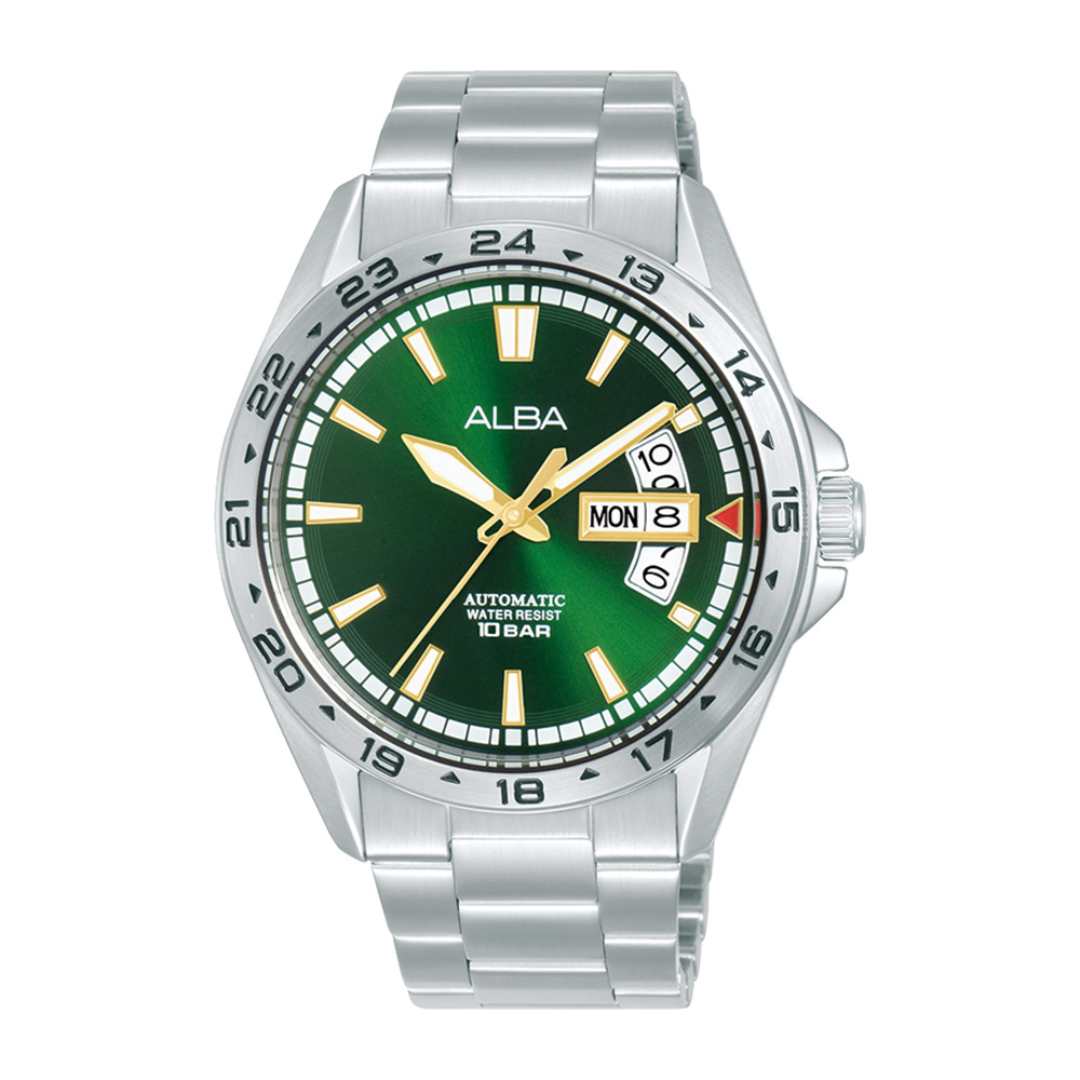 Alba Philippines AL4471X1 Green Dial Stainless Steel Strap Men's Automatic Watch 42mm
