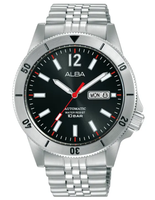 Alba Philippines AL4651X1 MECHANICAL Black Dial Men's Automatic Watch 44mm