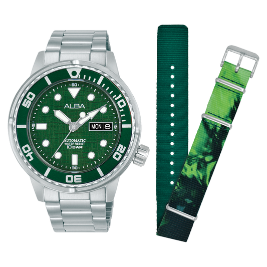 AL4775X2 Mechanical Green Stainless Steel Automatic Watch