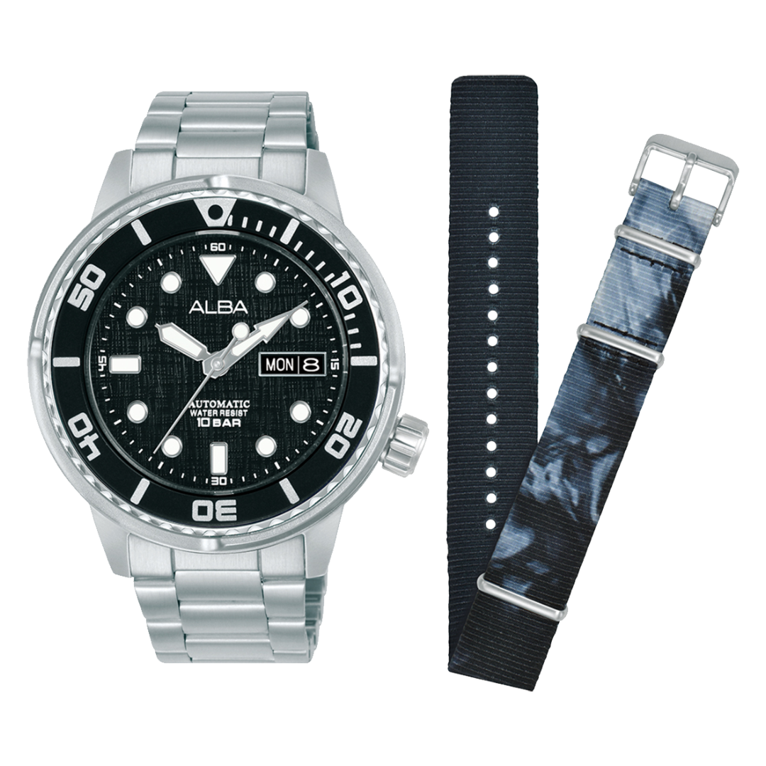 AL4777X2 Mechanical Black Stainless Steel Automatic Watch