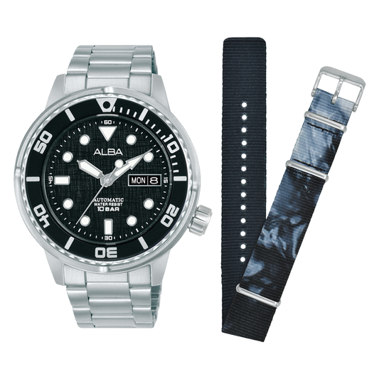 AL4777X2 Mechanical Black Stainless Steel Automatic Watch