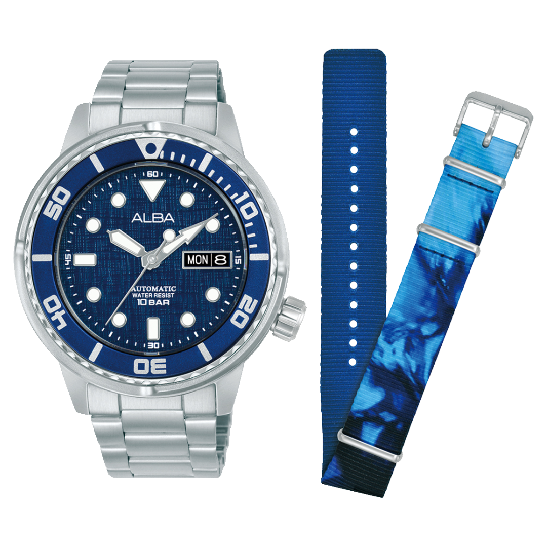 AL4779X2 Mechanical Blue Stainless Steel Automatic Watch