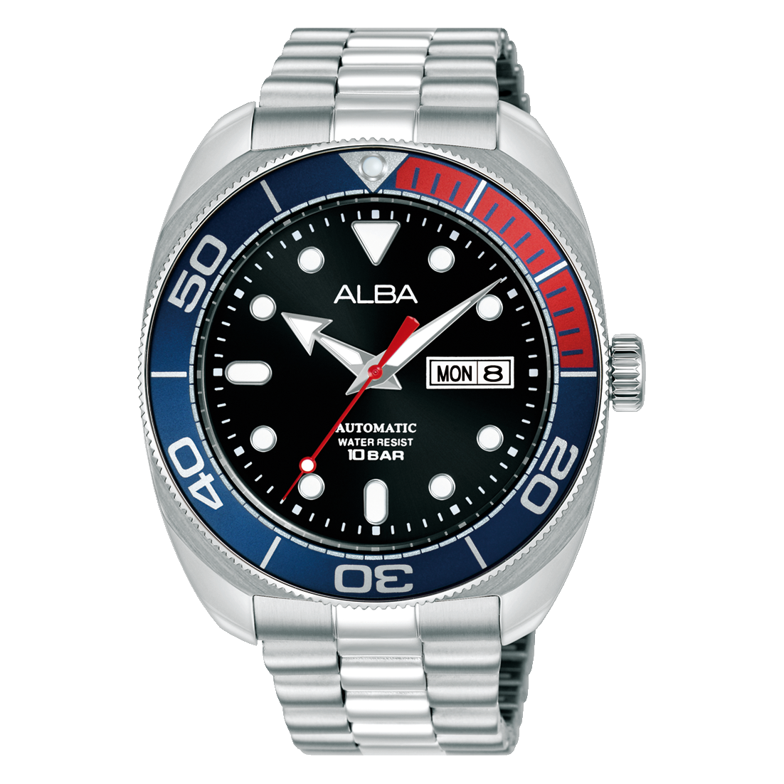 AL4819X1 Mechanical Black Dial Stainless Steel Automatic Watch