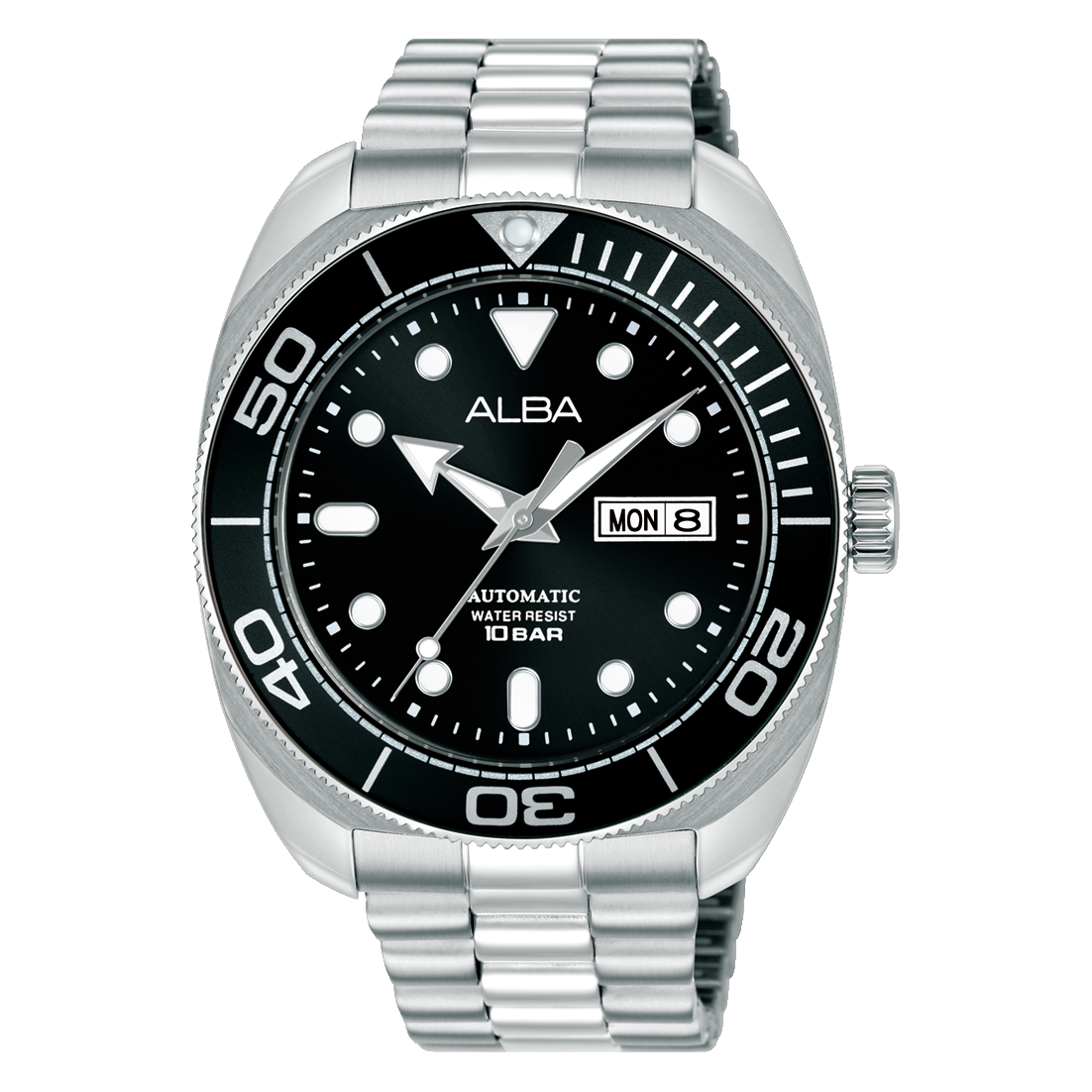 AL4825X1 Mechanical Black Dial Stainless Steel Automatic Watch