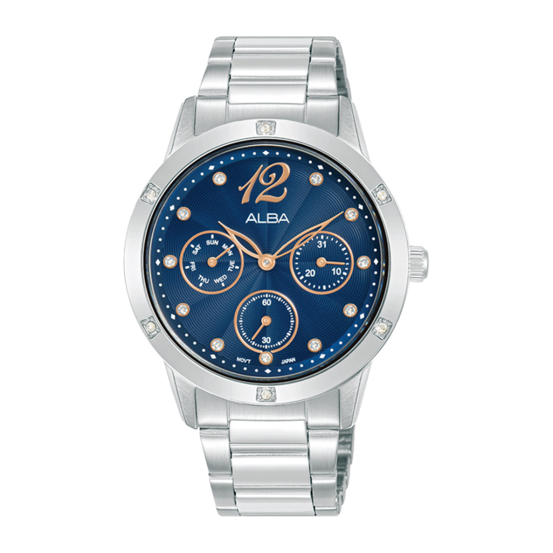 Alba Philippines AP6713X1 Blue Dial Stainless Steel Strap Women's Quartz Watch 36mm