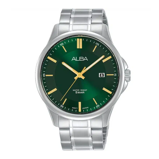 AS9L37X1 Prestige Green Dial Stainless Steel Quartz Watch
