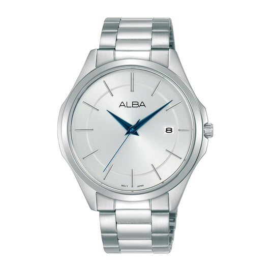 Alba Philippines AS9P77X1 Prestige Silver Dial Men's Quartz Watch 40mm