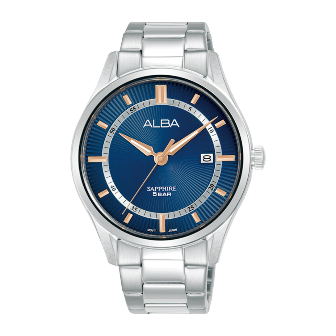 Alba Philippines AS9R17X1 Blue Dial Stainless Steel Strap Men's Quartz Watch 41mm
