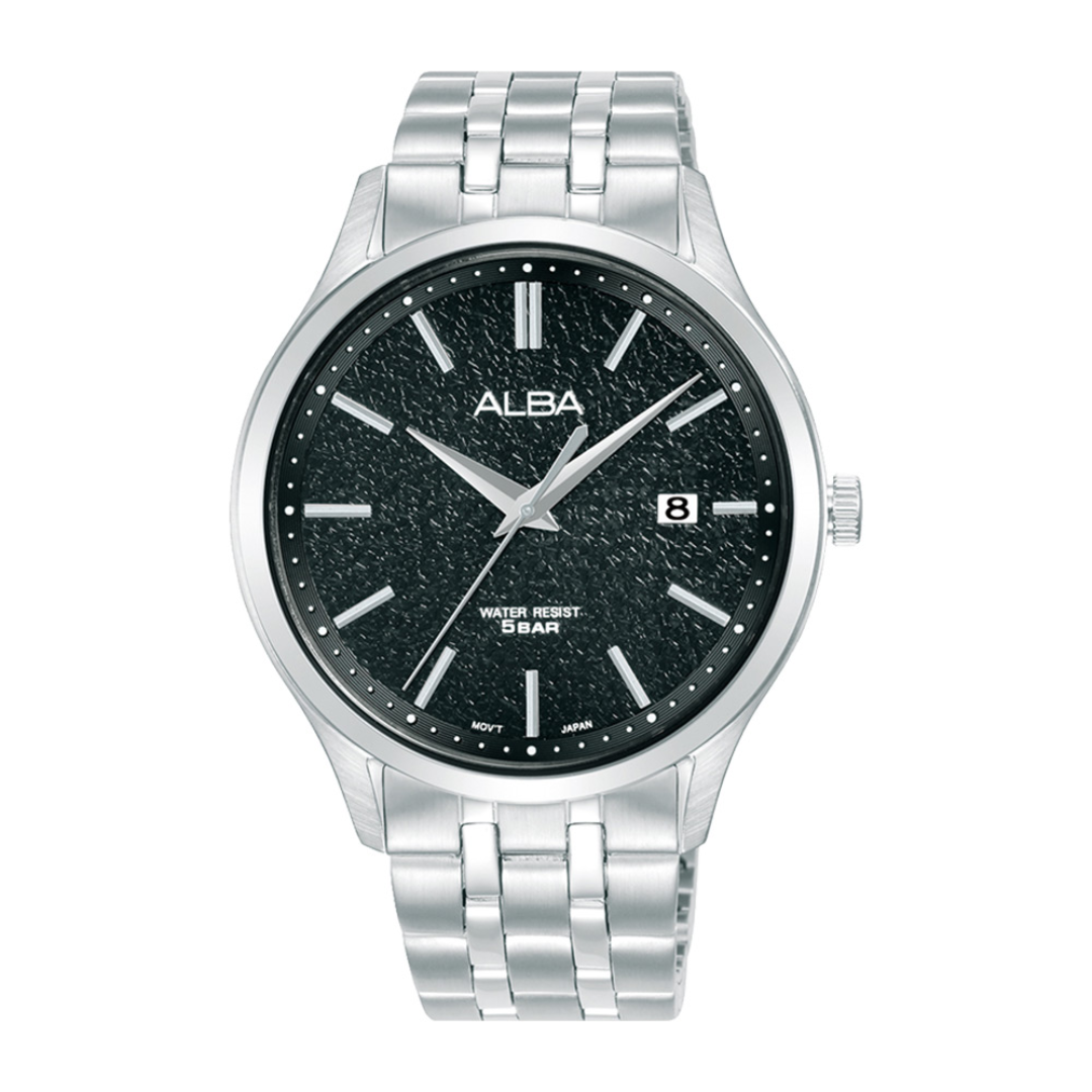 Alba Philippines AS9R31X1 Black Dial Stainless Steel Strap Men's Quartz Watch 41mm