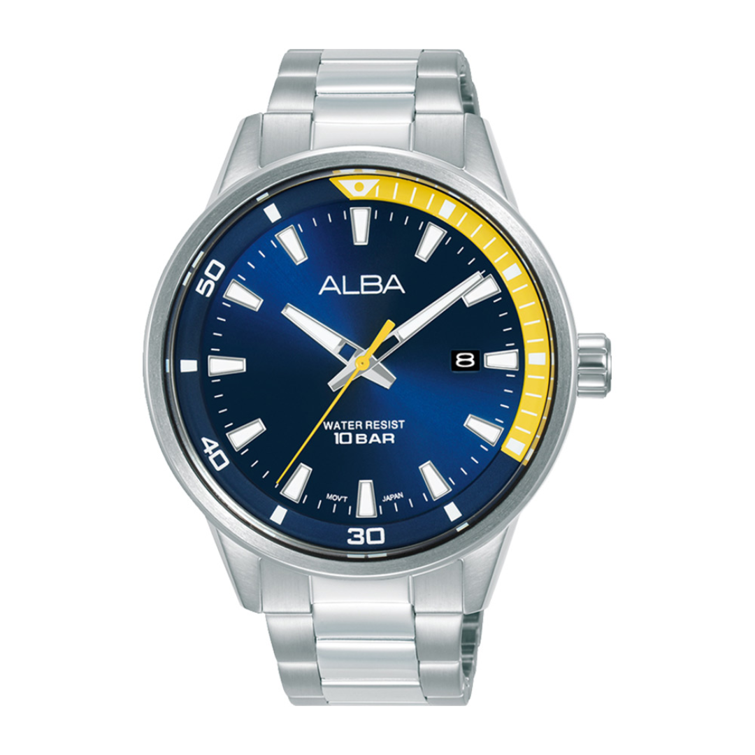 Alba Philippines AS9R59X1 Blue Dial Stainless Steel Strap Men's Quartz Watch 43mm