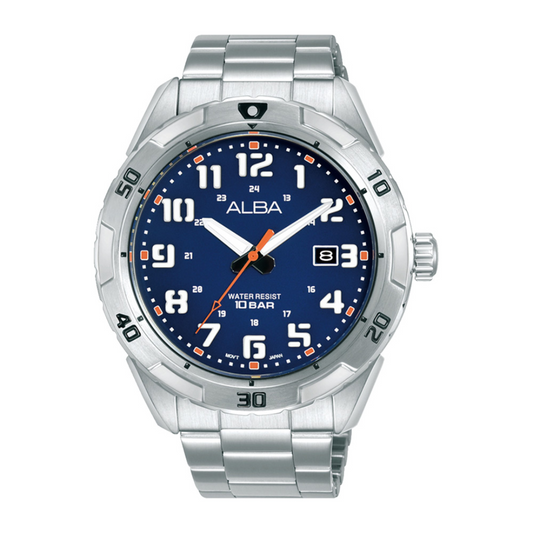 Alba Philippines AS9R83X1 Blue Dial Stainless Steel Strap Men's Quartz Watch 45mm