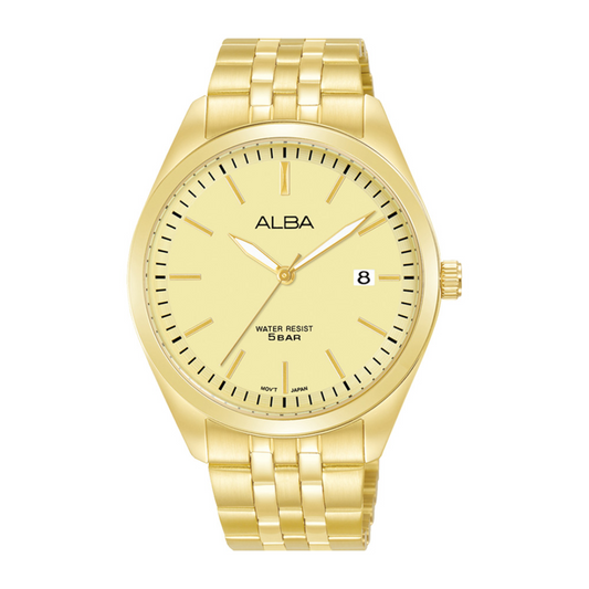Alba Philippines AS9S18X1 Luminous Dial Stainless Steel Strap Men's Quartz Watch 40mm