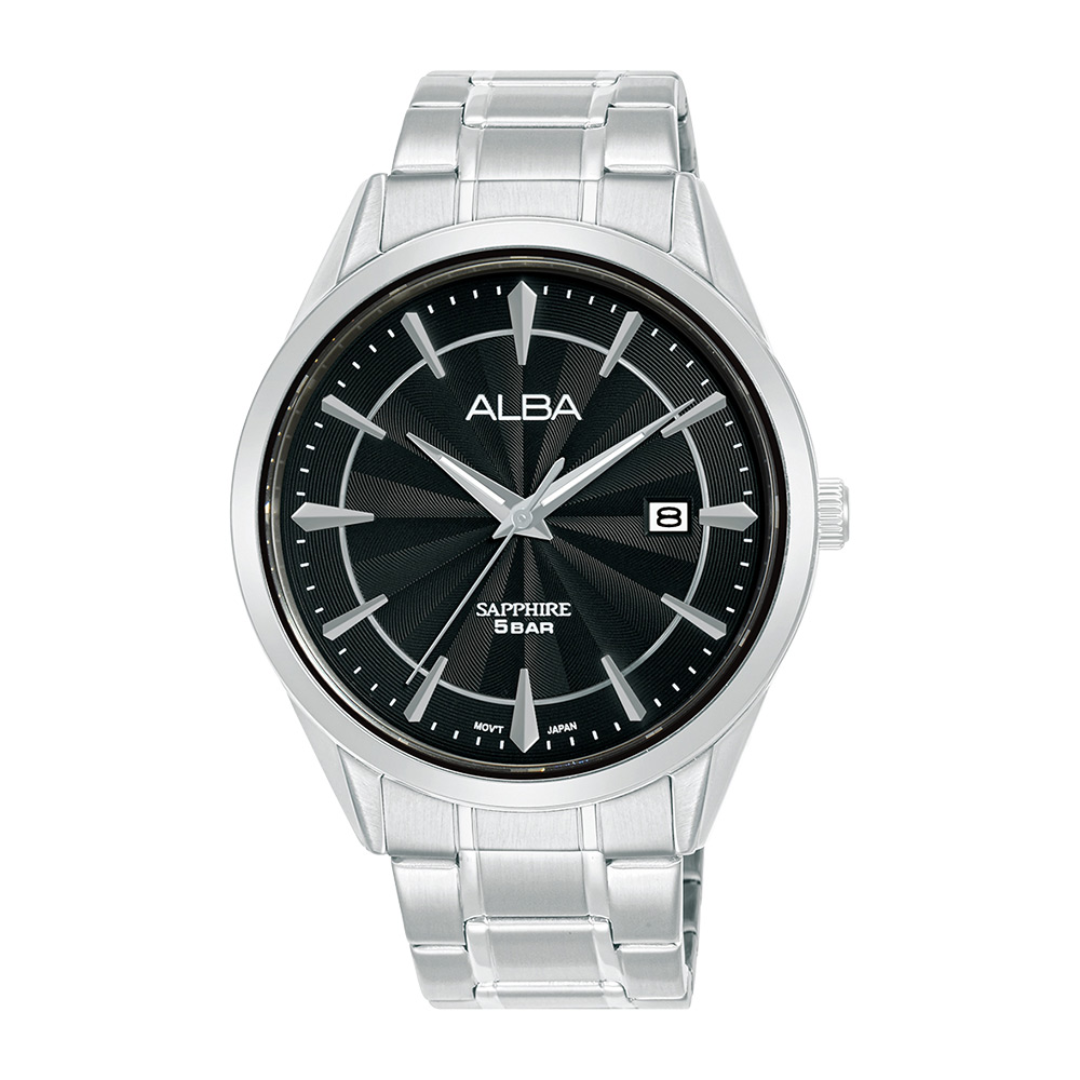 Alba Philippines AS9S53X1 Prestige Black Dial Stainless Steel Strap Men's Quartz Watch 41mm