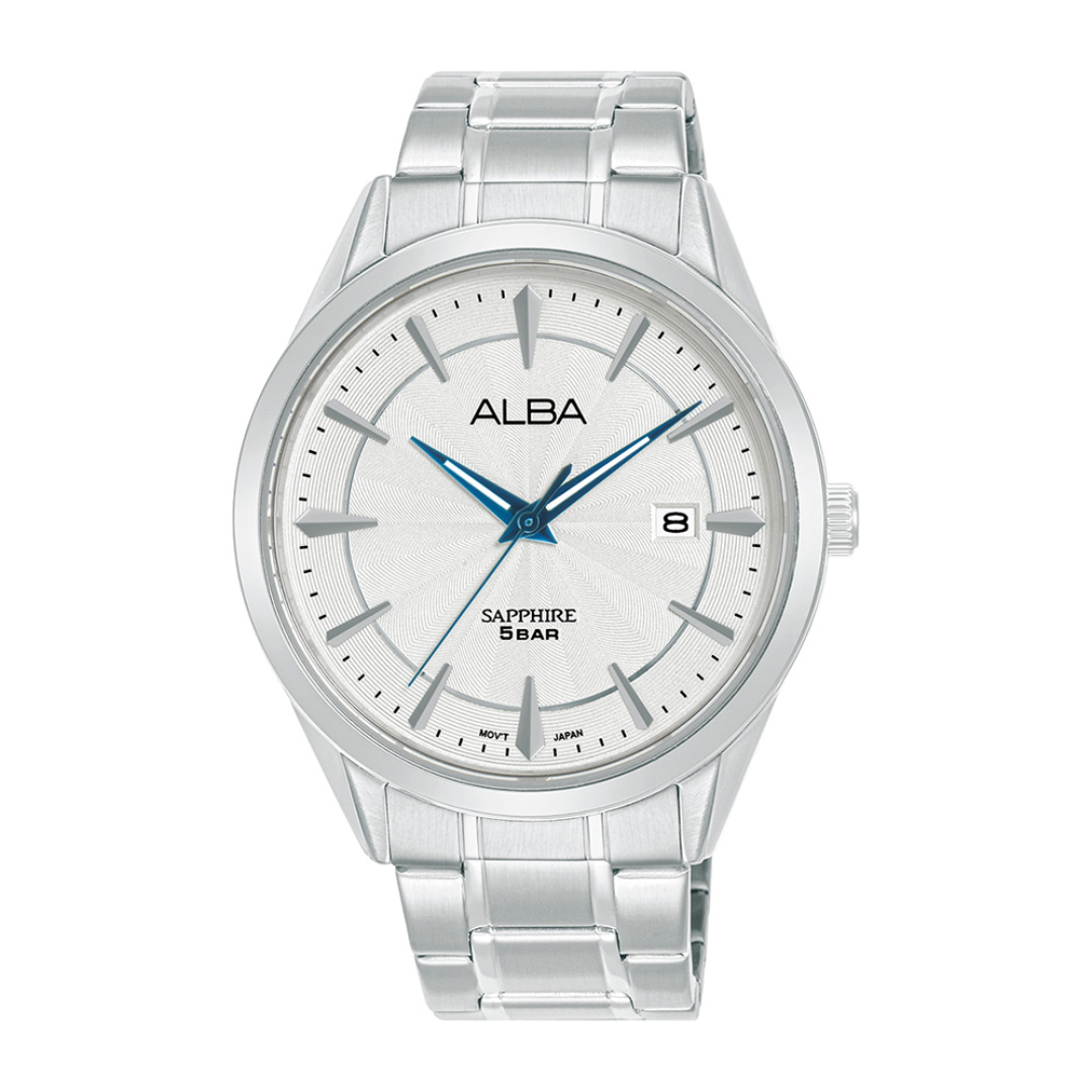 Alba Philippines AS9S57X1 Prestige Silver Dial Stainless Steel Strap Men's Quartz Watch 41mm