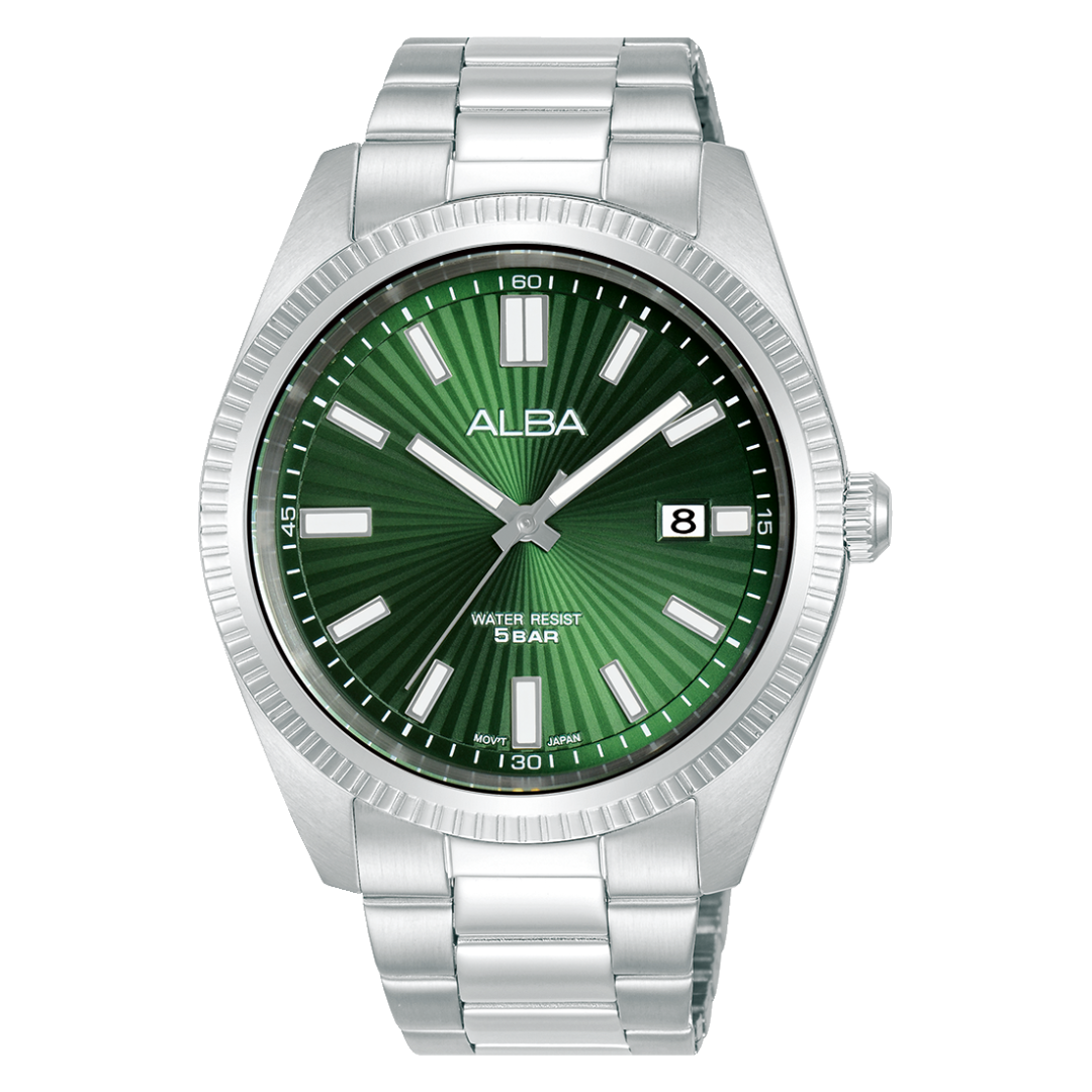 AS9S67X1 Prestige Green Dial Stainless Steel Quartz Watch