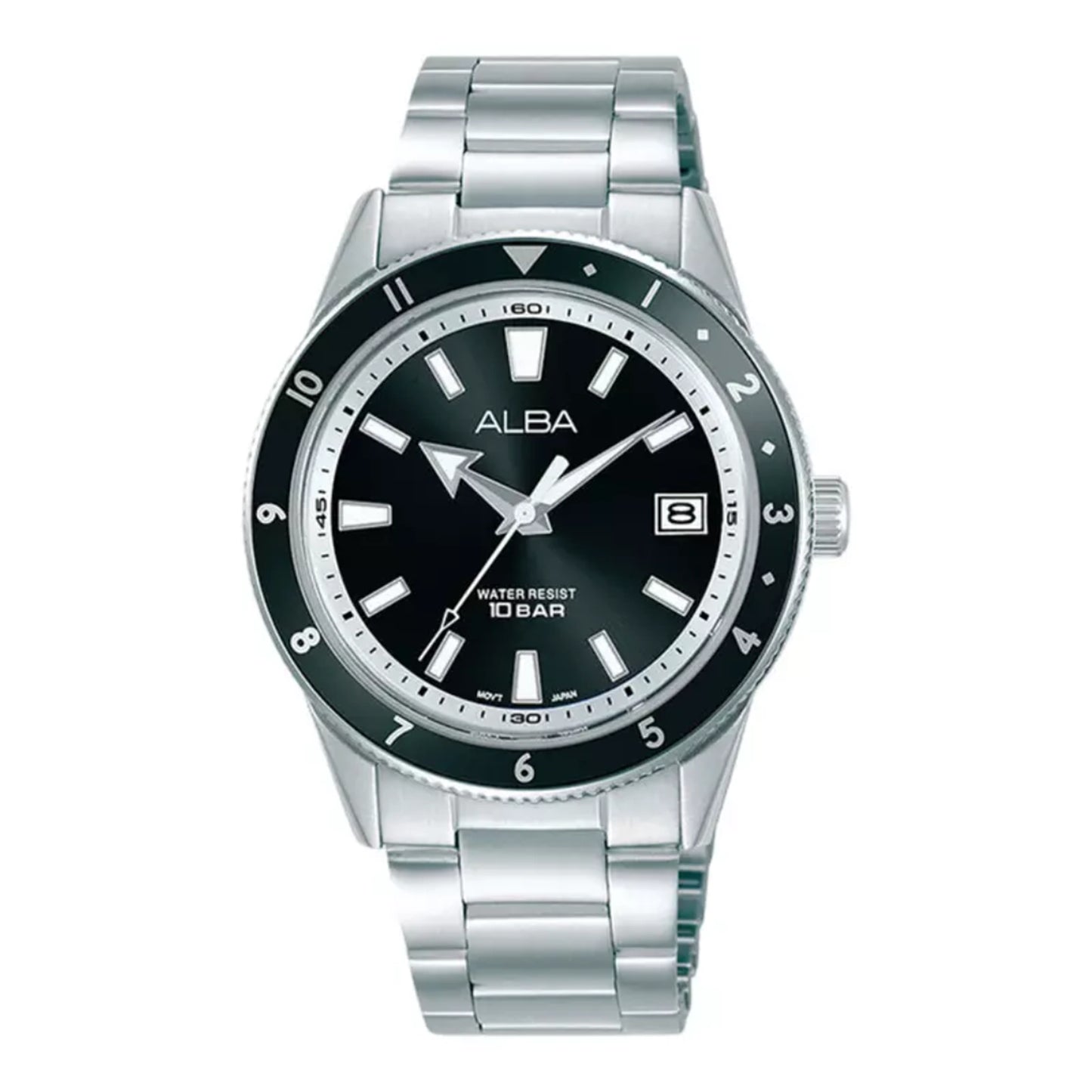 AS9U85X1 Active Black Dial Men's Quartz Watch
