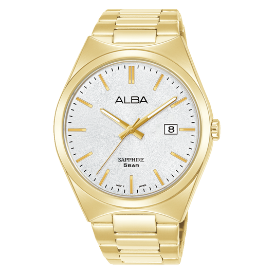 AS9V74X1 Prestige Silver Gold Stainless Steel Quartz Watch