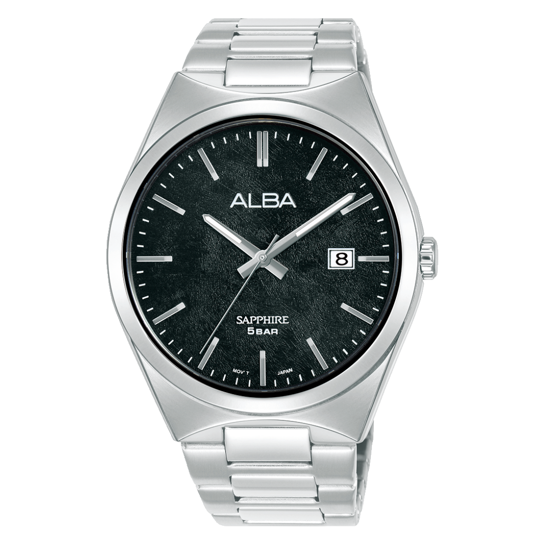 AS9V83X1 Prestige Black Stainless Steel Quartz Watch